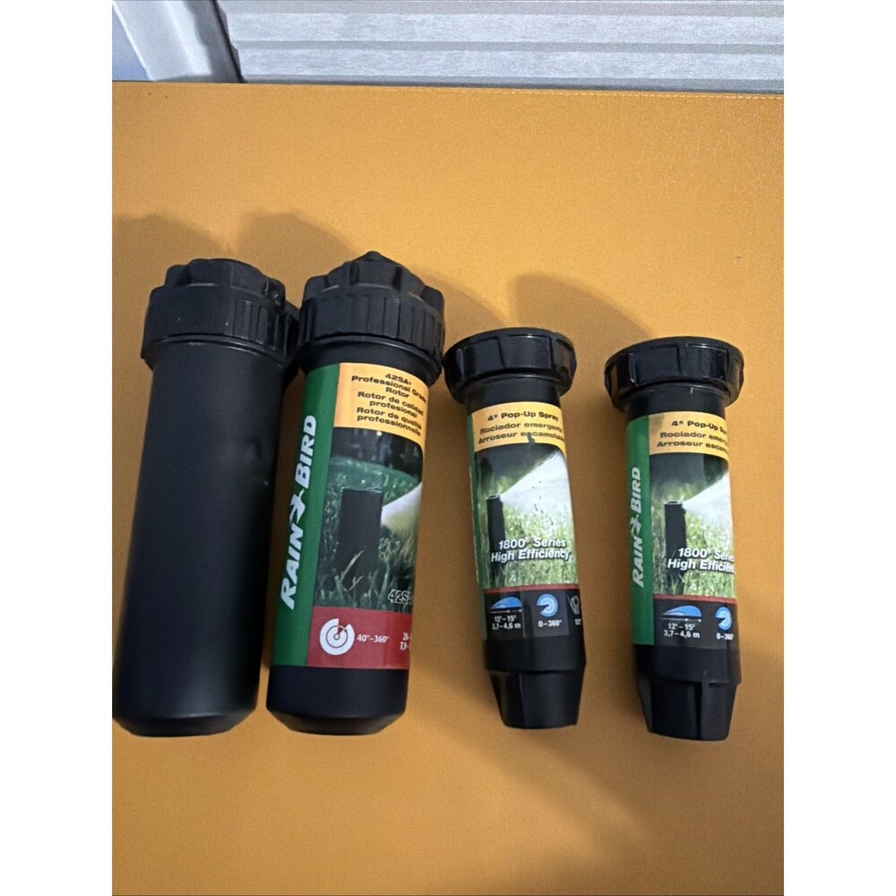 Lot of 4 Rain Bird  Pop-Up Gear Driven Rotor Sprinklers 42SA+, Lot Of 2 Of 4”